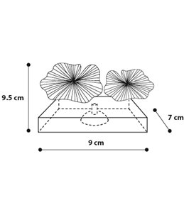 Decoratie fluo lotusbladeren