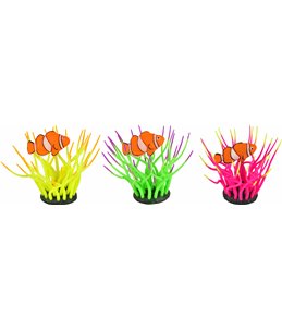 Decoratie fluo zeewier+clownvis ass