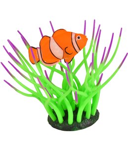 Decoratie fluo zeewier+clownvis ass