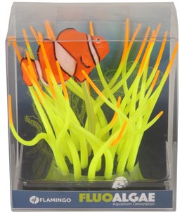 Decoratie fluo zeewier+clownvis ass