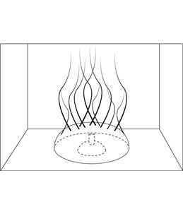 Decoratie fluo zeewier+clownvis ass