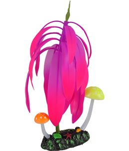 Decoratie fluo boom+paddenstoel ass