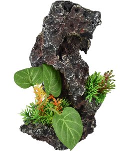 Ad petra rots+plant 13x12x21cm 