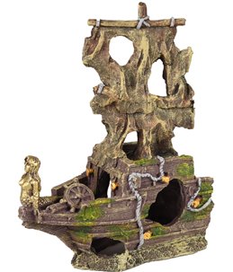 Ad herald scheepswrak 2 delen 45x13x34cm