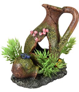 Ad moza kruiken+plant 11x8x11cm