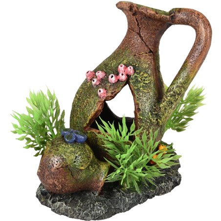 Ad moza kruiken+plant 11x8x11cm 