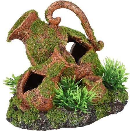 Ad moza kruiken+plant 13x9x10cm 