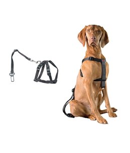 Dog-secure harnas met gordel