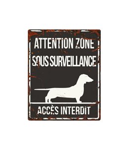 Plaque chien de garde:  Dachshund