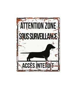 Plaque chien de garde:  Dachshund