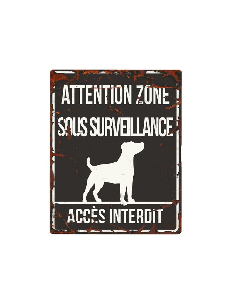 Plaque chien de garde:  Jack Russel