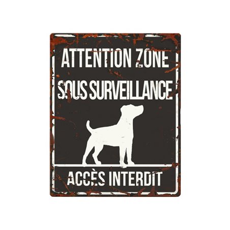 Plaque chien de garde:  jack russel