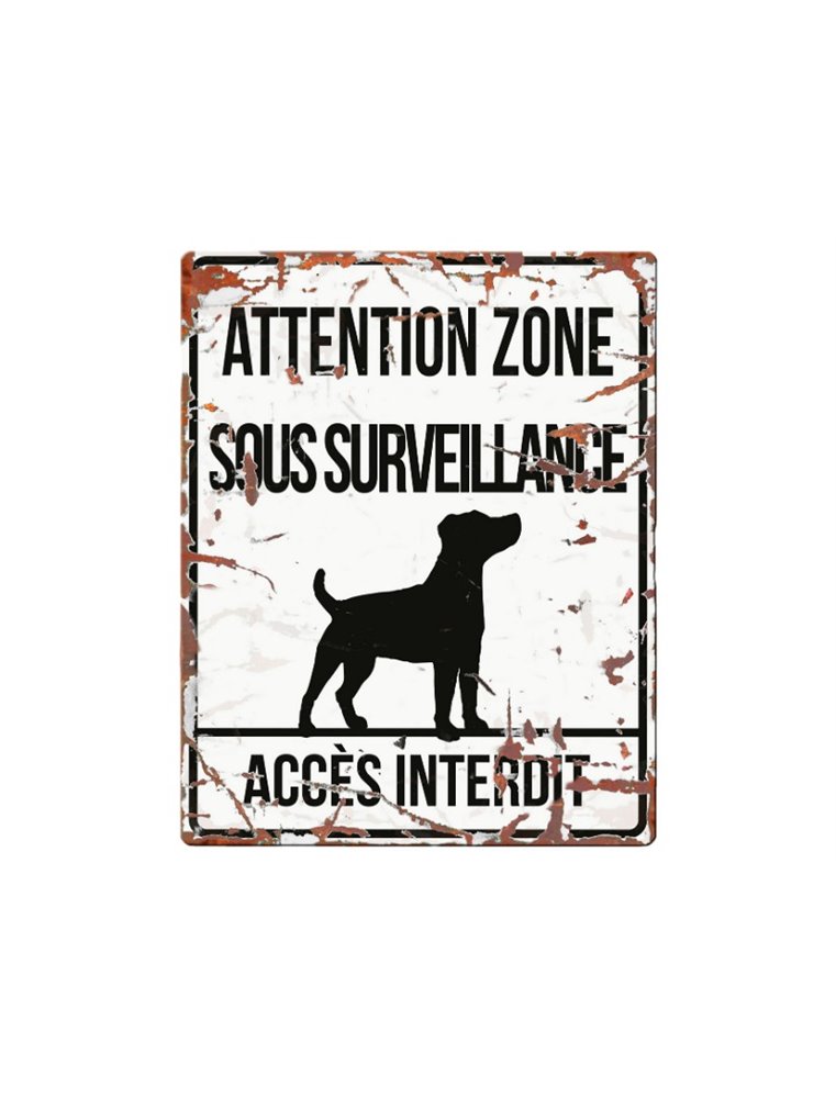Plaque chien de garde:  Jack Russel