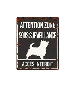 Plaque chien de garde:  Terrier