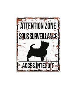 Plaque chien de garde:  Terrier
