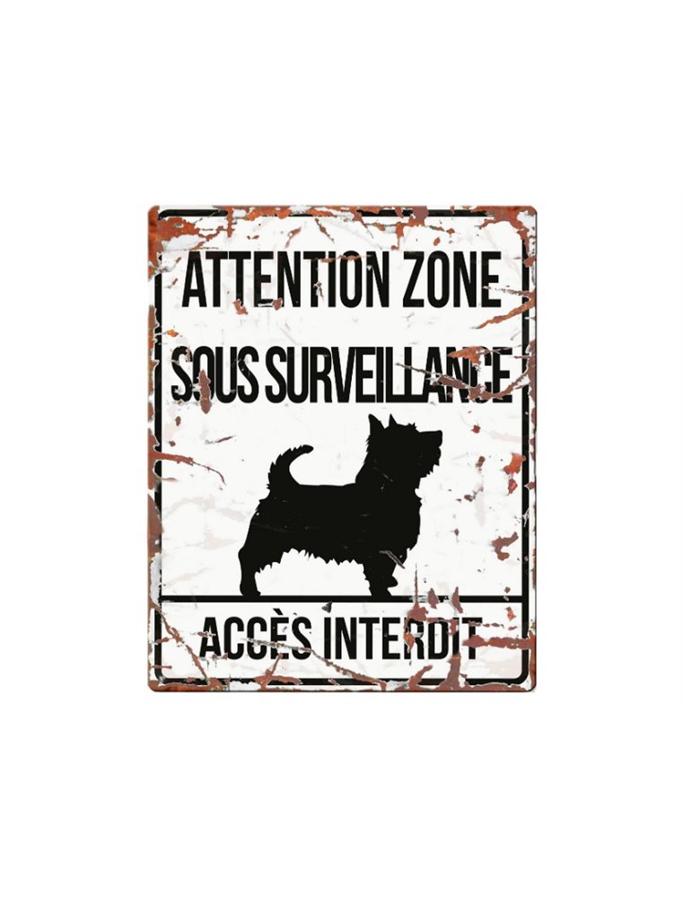 Plaque chien de garde:  Terrier