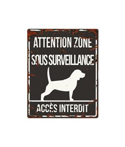 Plaque chien de garde:  Beagle