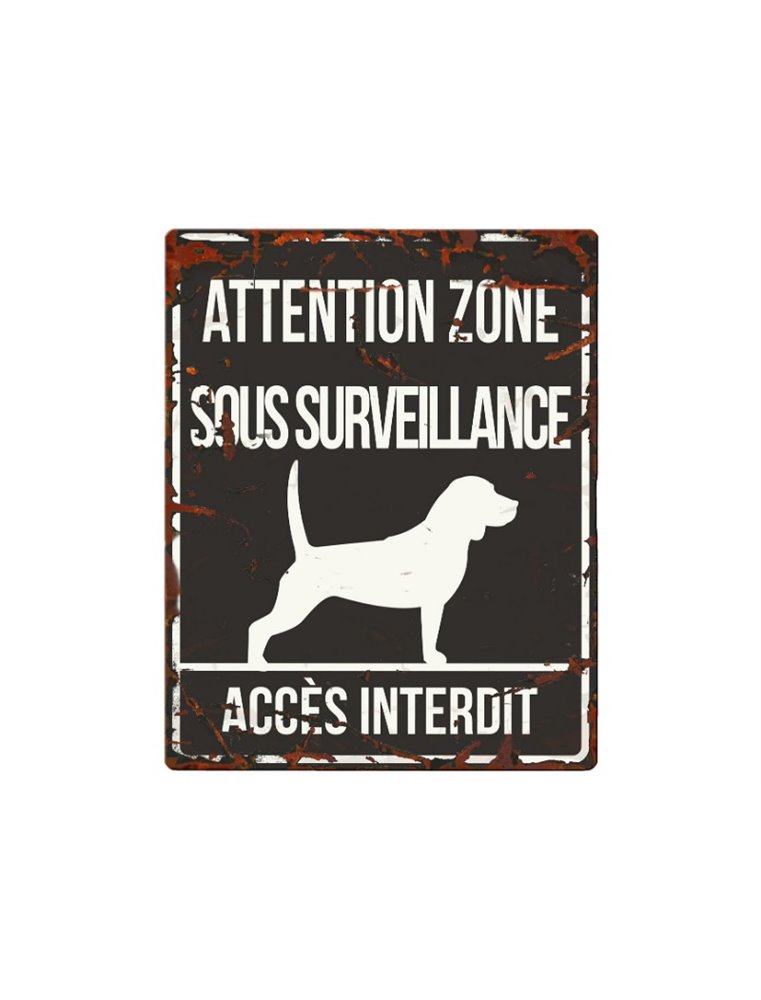 Plaque chien de garde:  Beagle