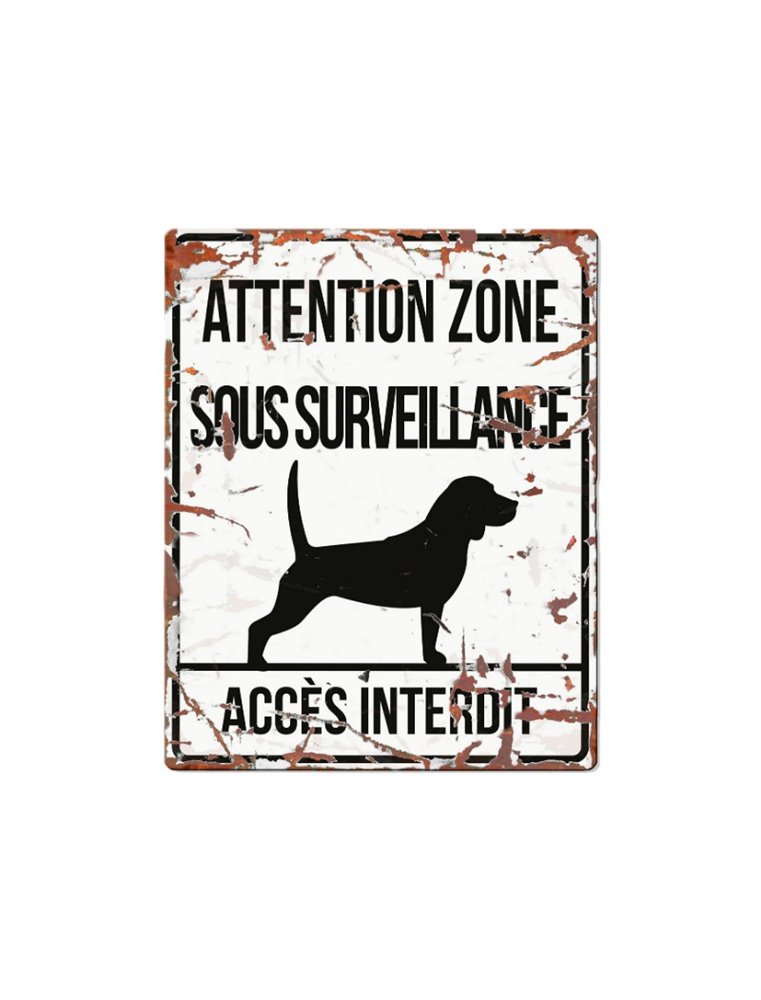 Plaque chien de garde:  Beagle