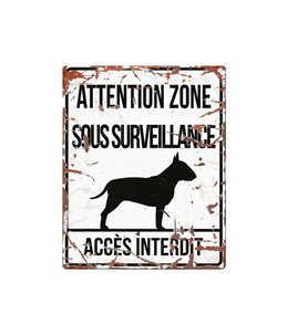 Plaque chien de garde:  Bull Terrier