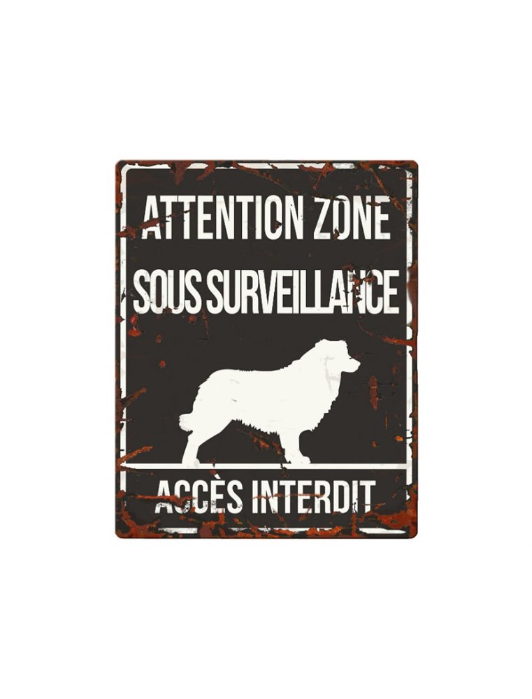 Plaque chien de garde:  Collie