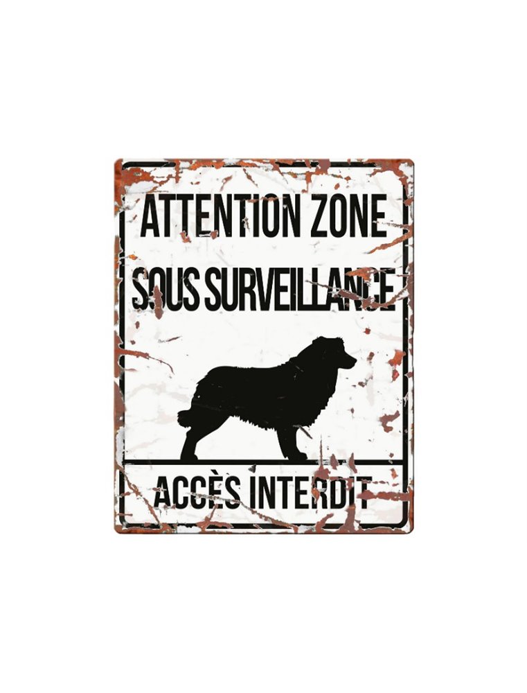 Plaque chien de garde:  Collie