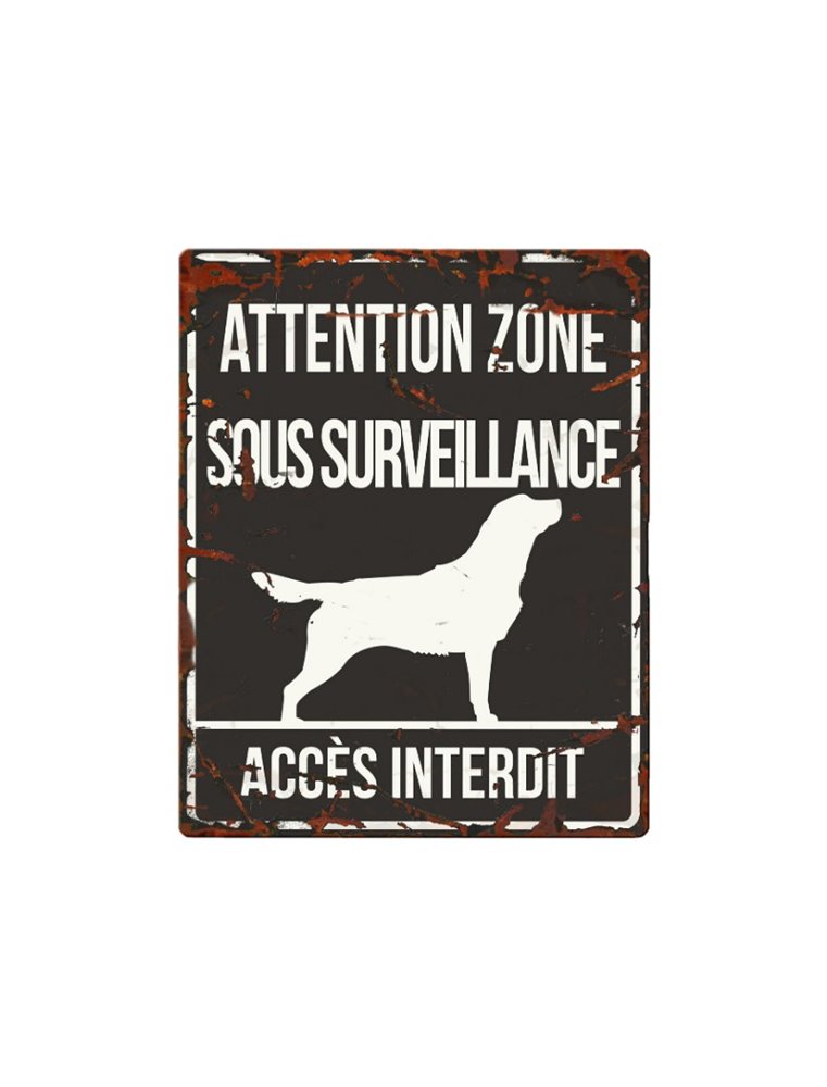 Plaque chien de garde:  Retriever