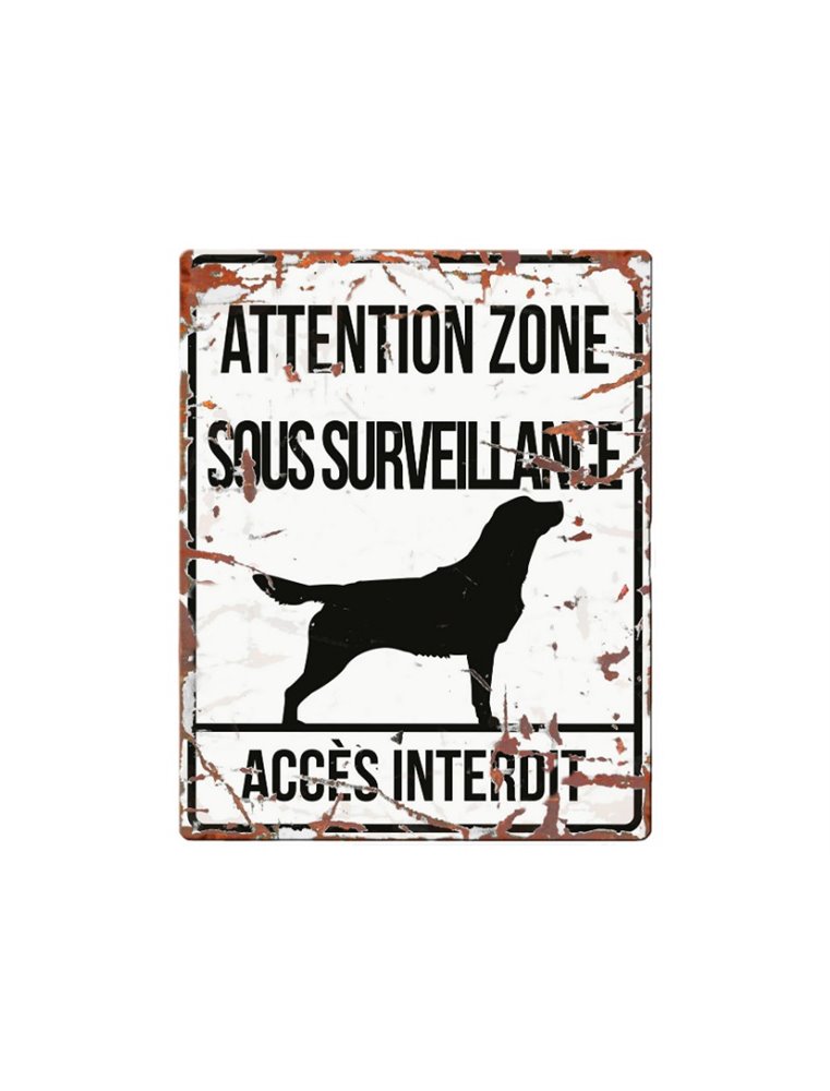 Plaque chien de garde:  Retriever