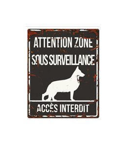 Plaque chien de garde:  German S.