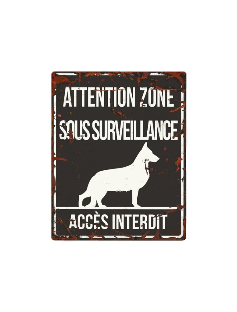 Plaque chien de garde:  German S.