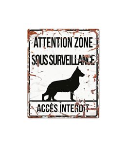 Plaque chien de garde:  German S.