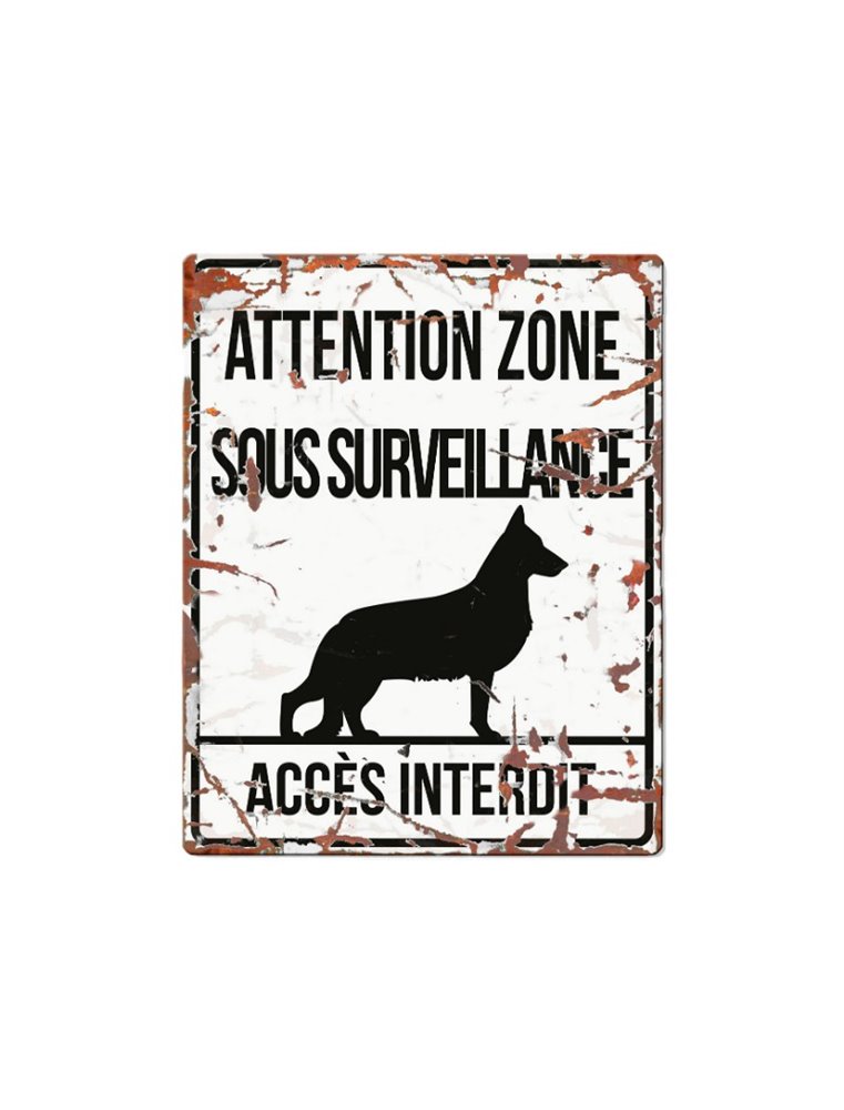 Plaque chien de garde:  German S.