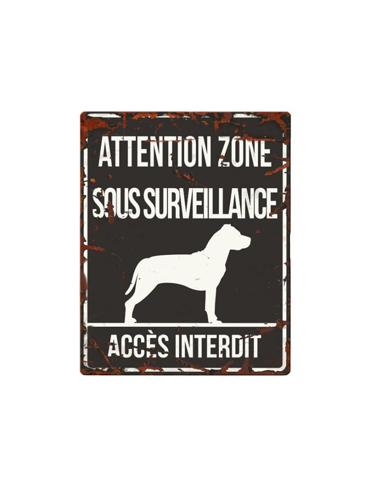 Plaque chien de garde:  Stafford