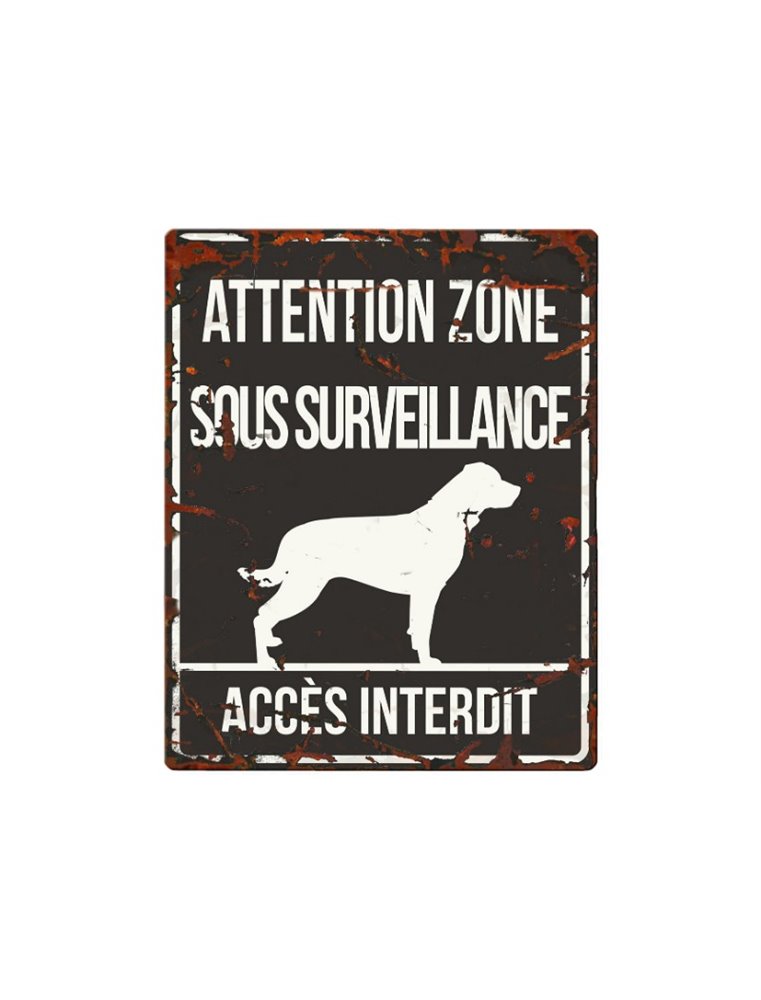 Plaque chien de garde:  Rottweiler