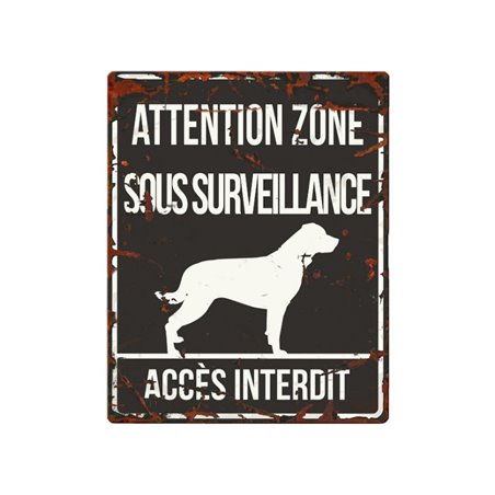 Plaque chien de garde:  rottweiler