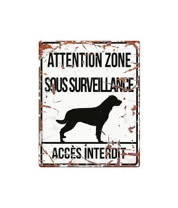 Plaque chien de garde:  rottweiler