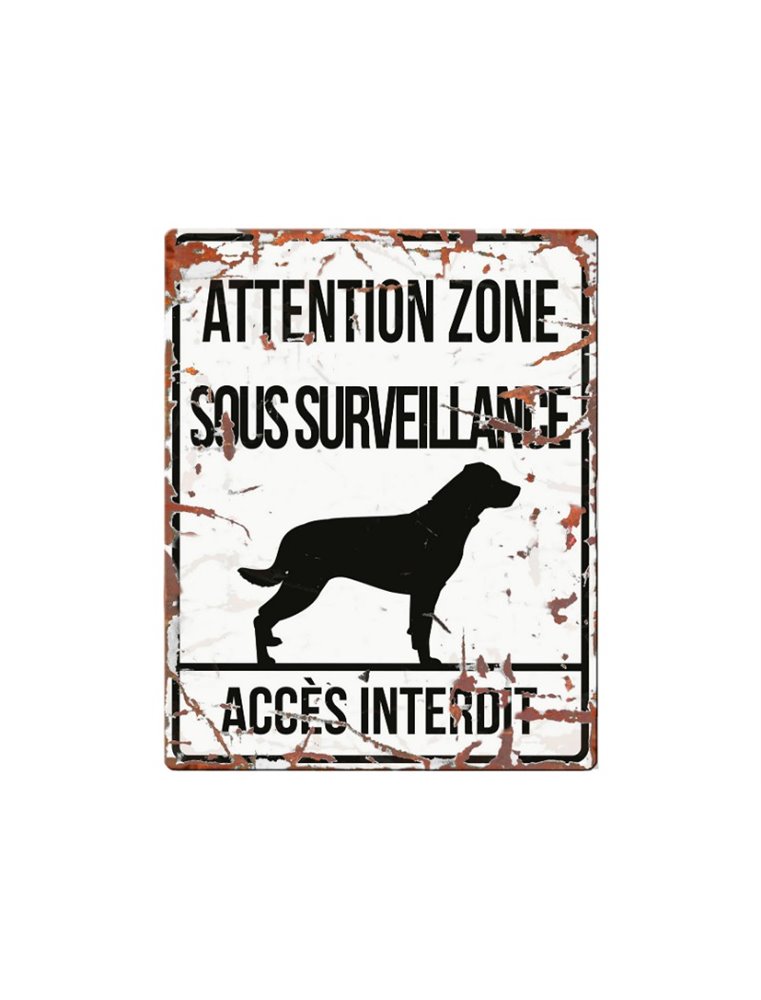 Plaque chien de garde:  Rottweiler