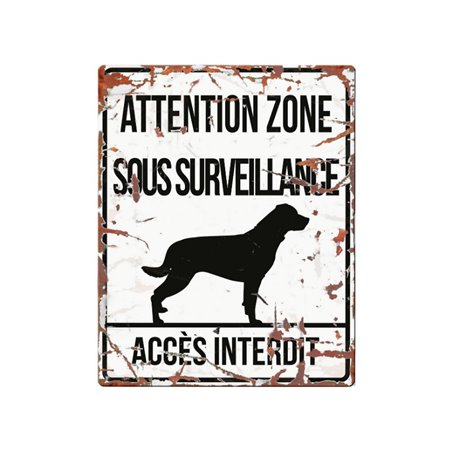 Plaque chien de garde:  rottweiler