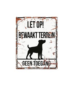Waarschuwingsbord hond: Jack Russel