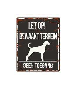 Waarschuwingsbord hond: Dalmatian