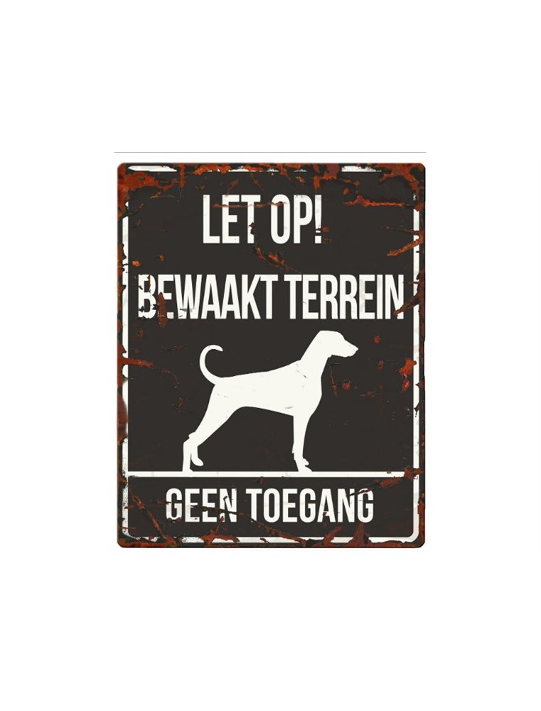 Waarschuwingsbord hond: Dalmatian