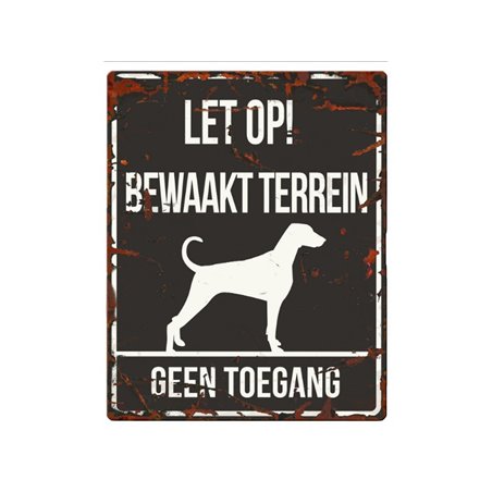 Waarschuwingsbord hond: dalmatian