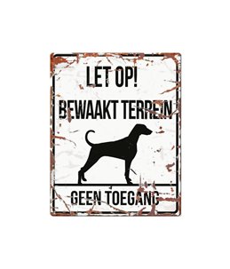 Waarschuwingsbord hond: dalmatian