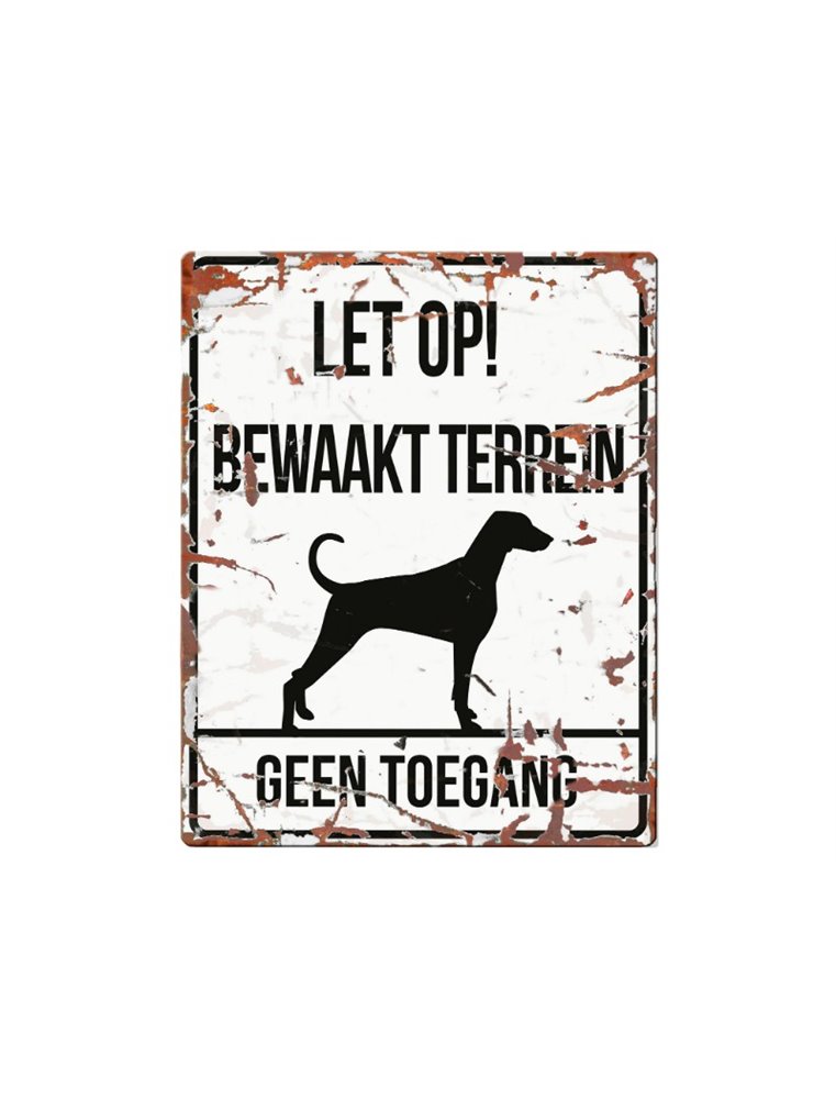 Waarschuwingsbord hond: Dalmatian