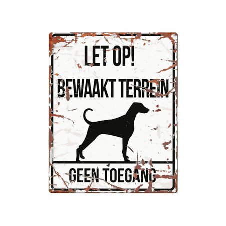 Waarschuwingsbord hond: dalmatian
