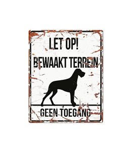 Waarschuwingsbord hond: Danish Dog