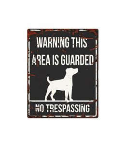 Beware of dog sign: Jack Russel