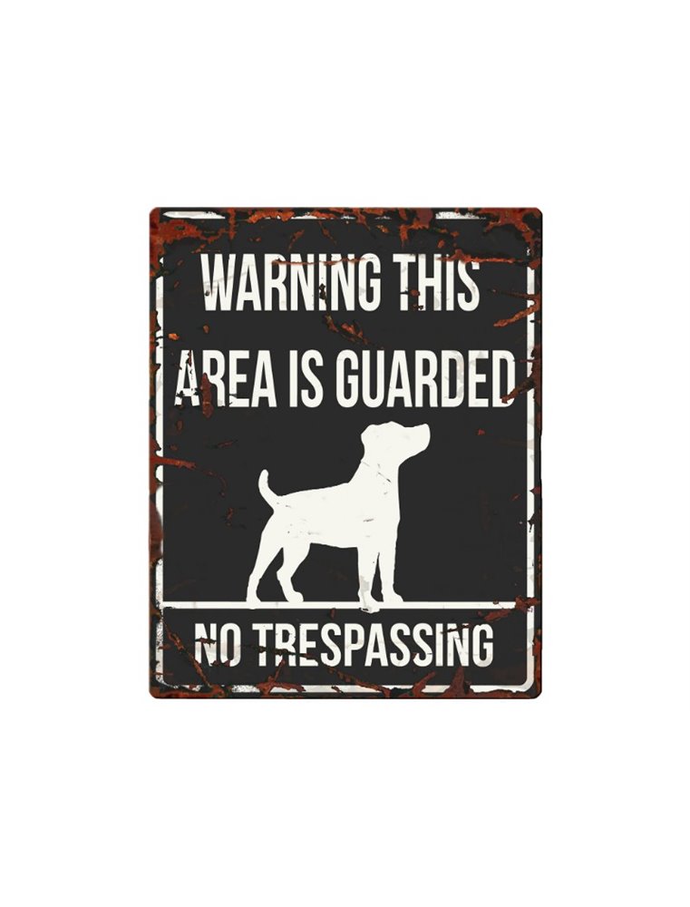 Beware of dog sign: Jack Russel