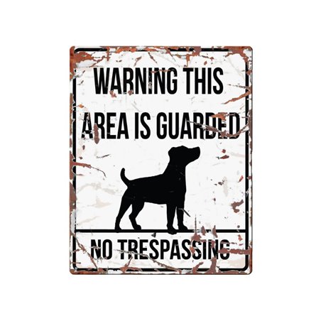 Beware of dog sign: jack russel