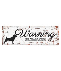 Beware of dog sign: Beagle